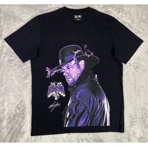 Shoe Palace WWE T-Shirt Men Large Black Deadman Forever Undertaker Graphic Tee